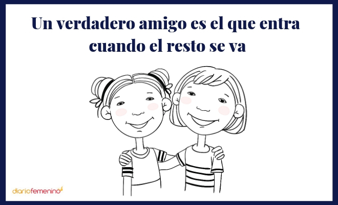 Frase sobre la amistad verdadera y real
